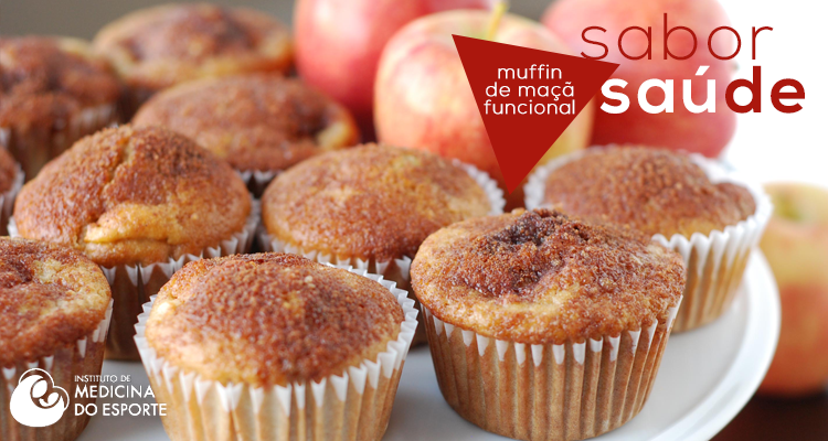 MUFFINS DE MAÇÃ FUNCIONAL